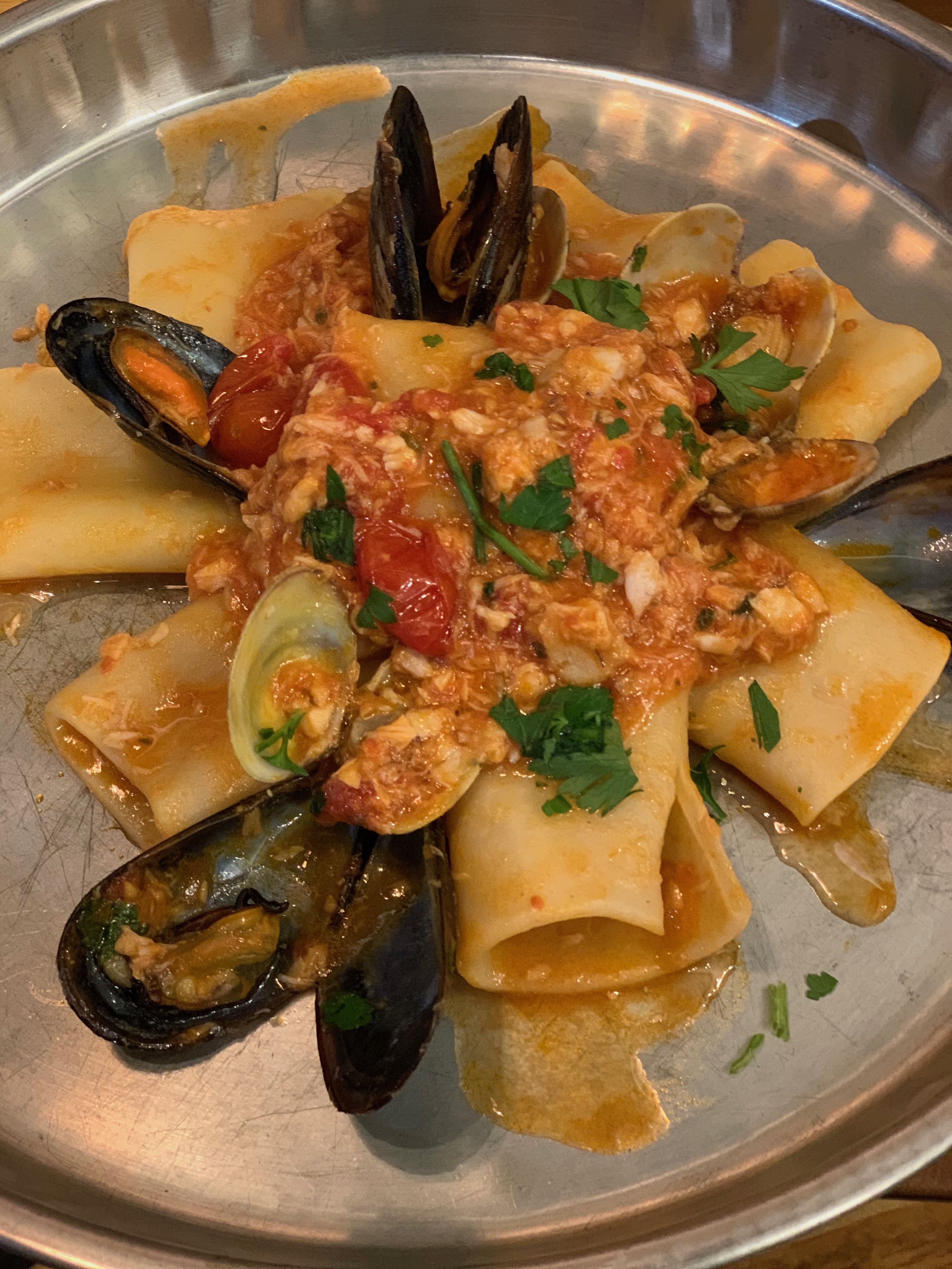 paccheri allo scoglio*